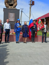 Мероприятие посвященное 78-й годовщине Великой Победы с участием ДОСААФ Чернянского района.